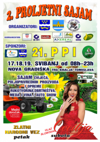 21. „Poljoprivredno-poduzetničke ideje“ i 2. Proljetni sajam Nova Gradiška 2019.