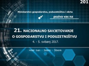 21. Nacionalno savjetovanje o gospodarstvu i poduzetništvu 4. i 5. svibnja u Šibeniku