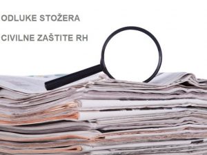 Četiri nove Odluke Stožera civilne zaštite Republike Hrvatske
