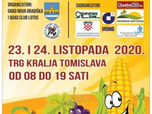 Poziv za izlaganje na Novogradiškom jesenskom poljoprivredno poduzetničkom i turističkom sajmu, 23. i 24.10.2020. godine
