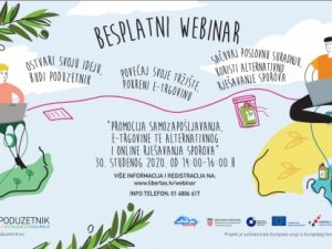 Besplatan webinar „ E-Trgovina” i „Alternativno rješavanje sporova” u organizaciji Hrvatske obrtničke komore