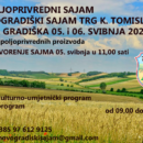 8. Proljetni sajam-Nova Gradiška – 05. i 06.svibnja 2023.
