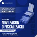 Poziv na Obrtnički aktualac – Novi zakon o fiskalizaciji